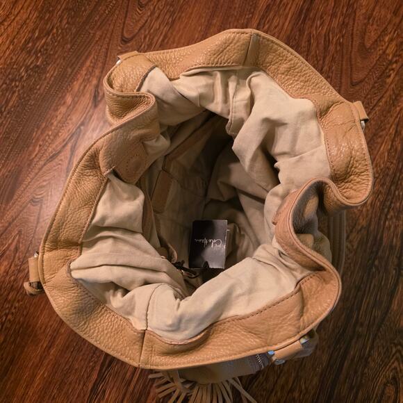 Cole haan hobo village - Gem Cole Haan Hobo Bucket Bailey Camel Pebbled Leather Tan Shoulder Bag Village Tote